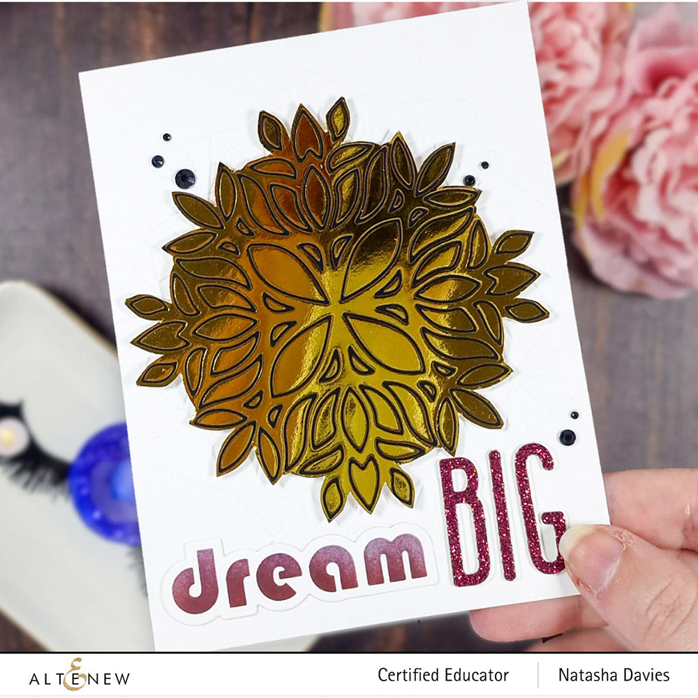 Spark Joy Folk Mandala Hot Foil Plate & Stencil Bundle