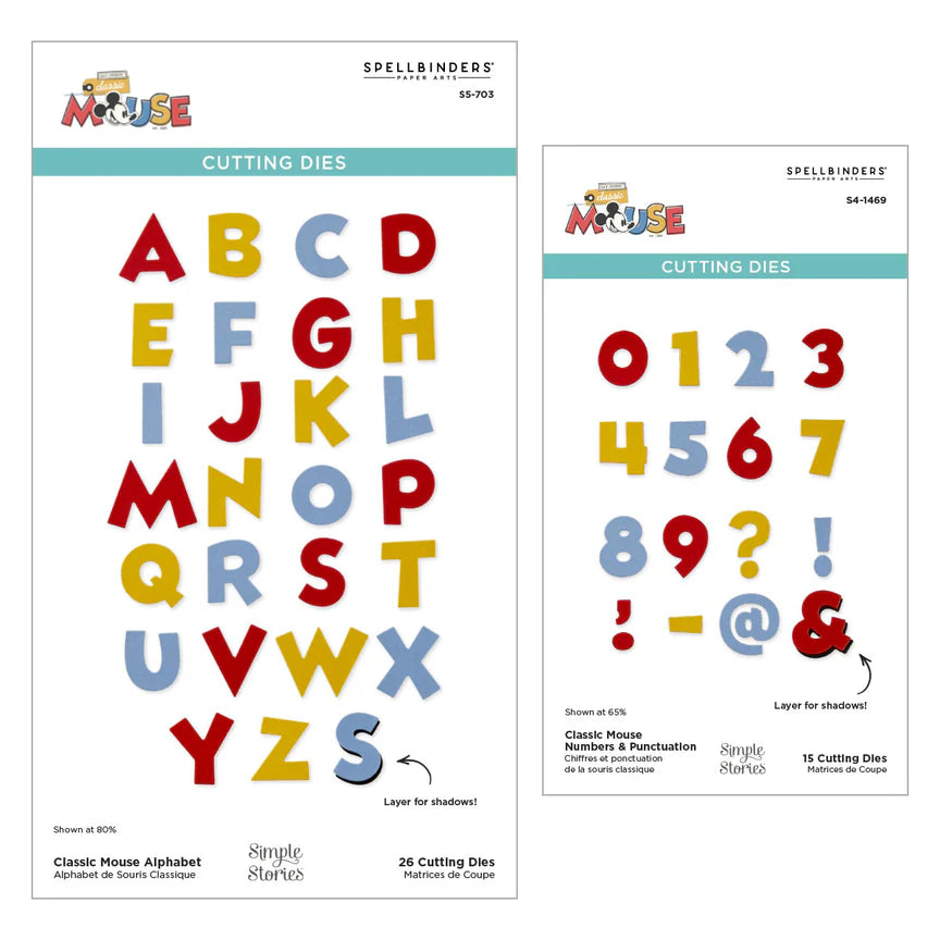 Say Cheese Classic Mouse Alphabet & Numbers Bundle from the Say Cheese Classic Mouse Collection