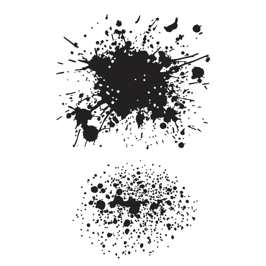 Splatters BetterPress Plate from the Wildflowers Collection by Lisa Horton