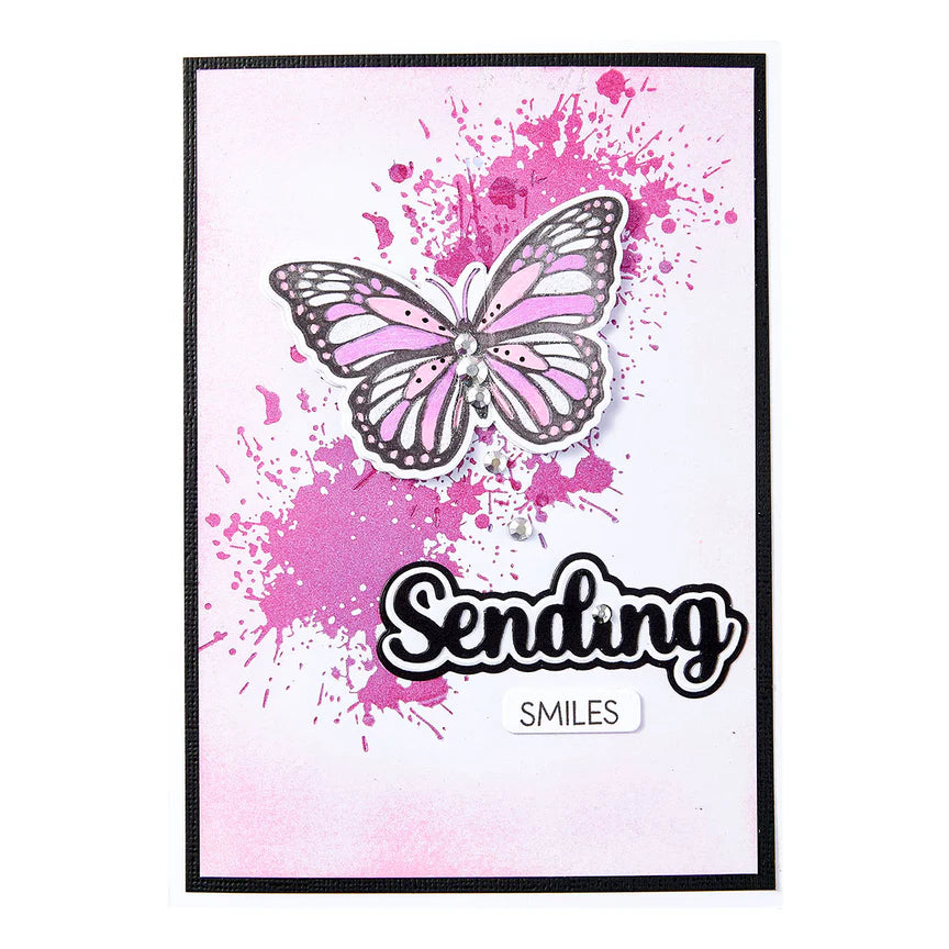 Splatters BetterPress Plate from the Wildflowers Collection by Lisa Horton