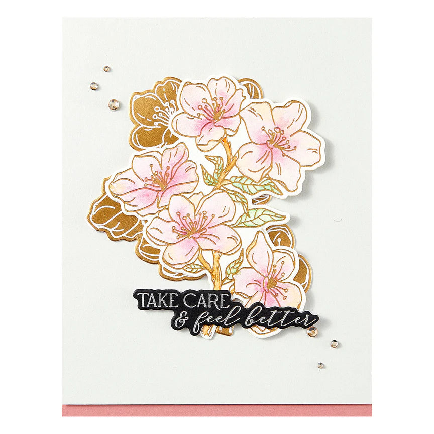 Cherry Blossoms BetterPress Plate & Die Set from the Spring in Kyoto Collection by Alex Syberia Designs