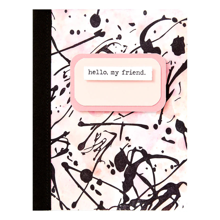 Memo Splatter BetterPress Plate from the Take Note Collection