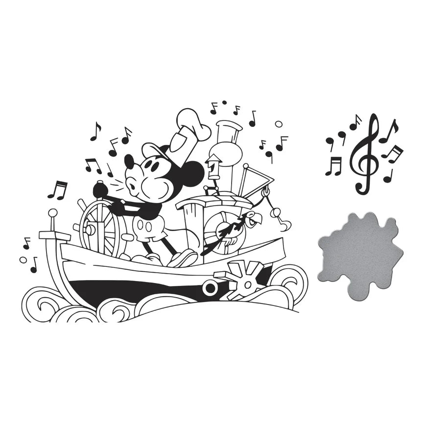Steamboat Willie Press Plate & Die Set from the Say Cheese Classic Mouse Collection