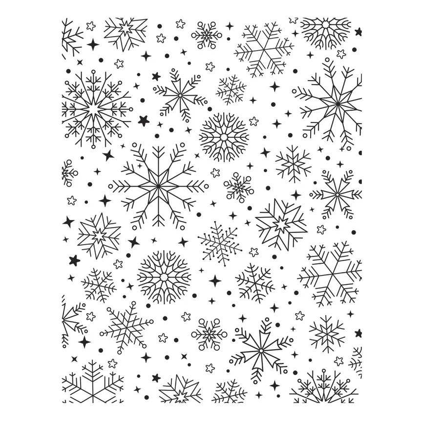 Snowfall Shimmer BetterPress Plate - Wonderland Collection