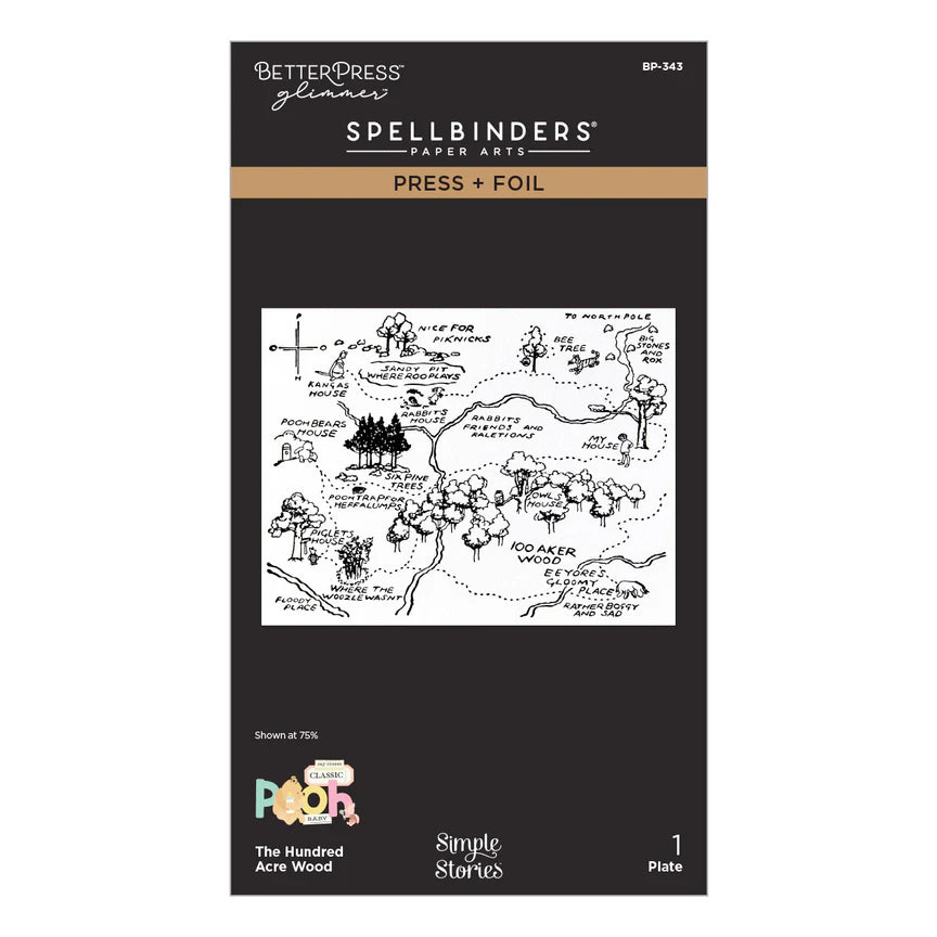 The Hundred Acre Wood Press + Foil Plate with Simple Stories