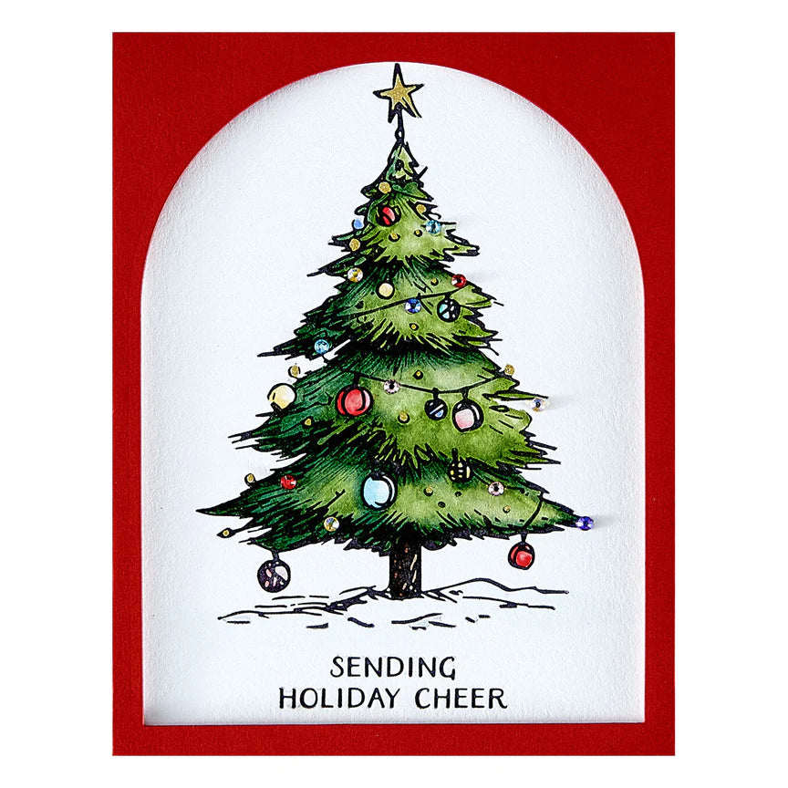 Twinkle Bright Tree Registration BetterPress Plates - Wonderland Collection