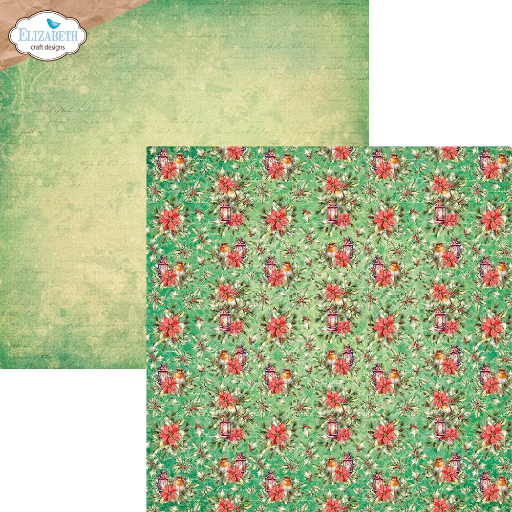 Elizabeth Craft Designs - Festive Holly Paper Pack - CO34