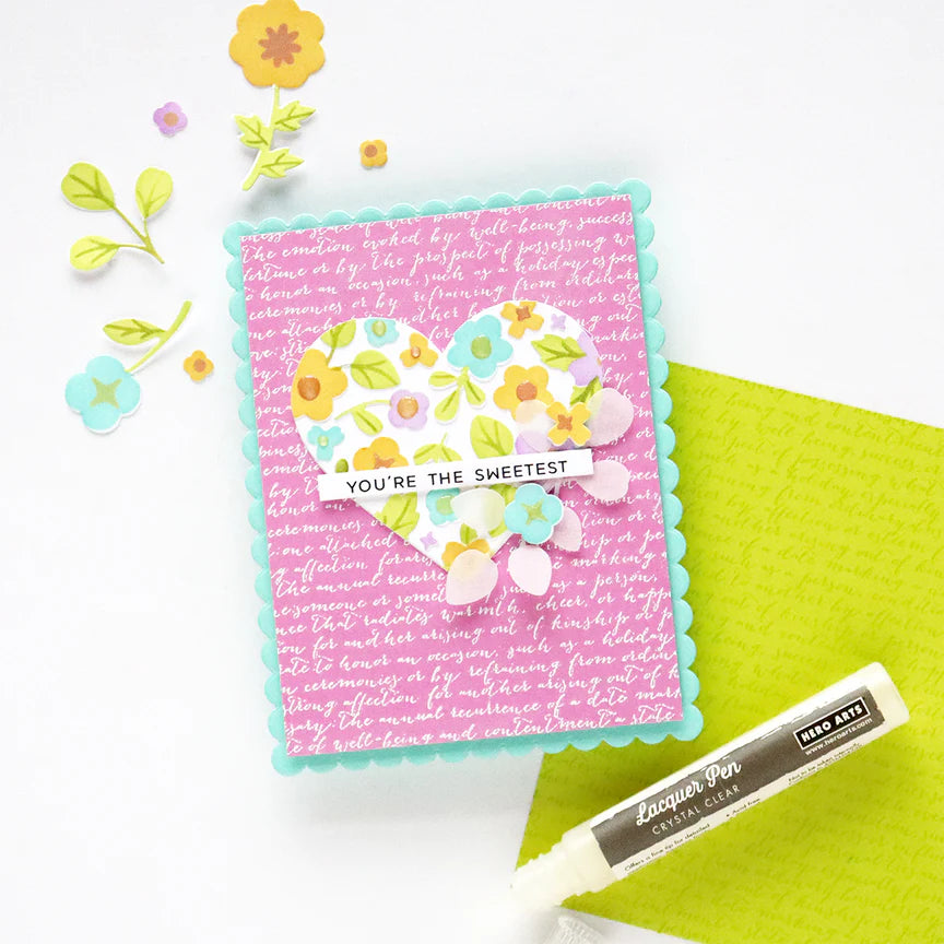 Hero Arts Script Bold Prints Cling Rubber Stamp