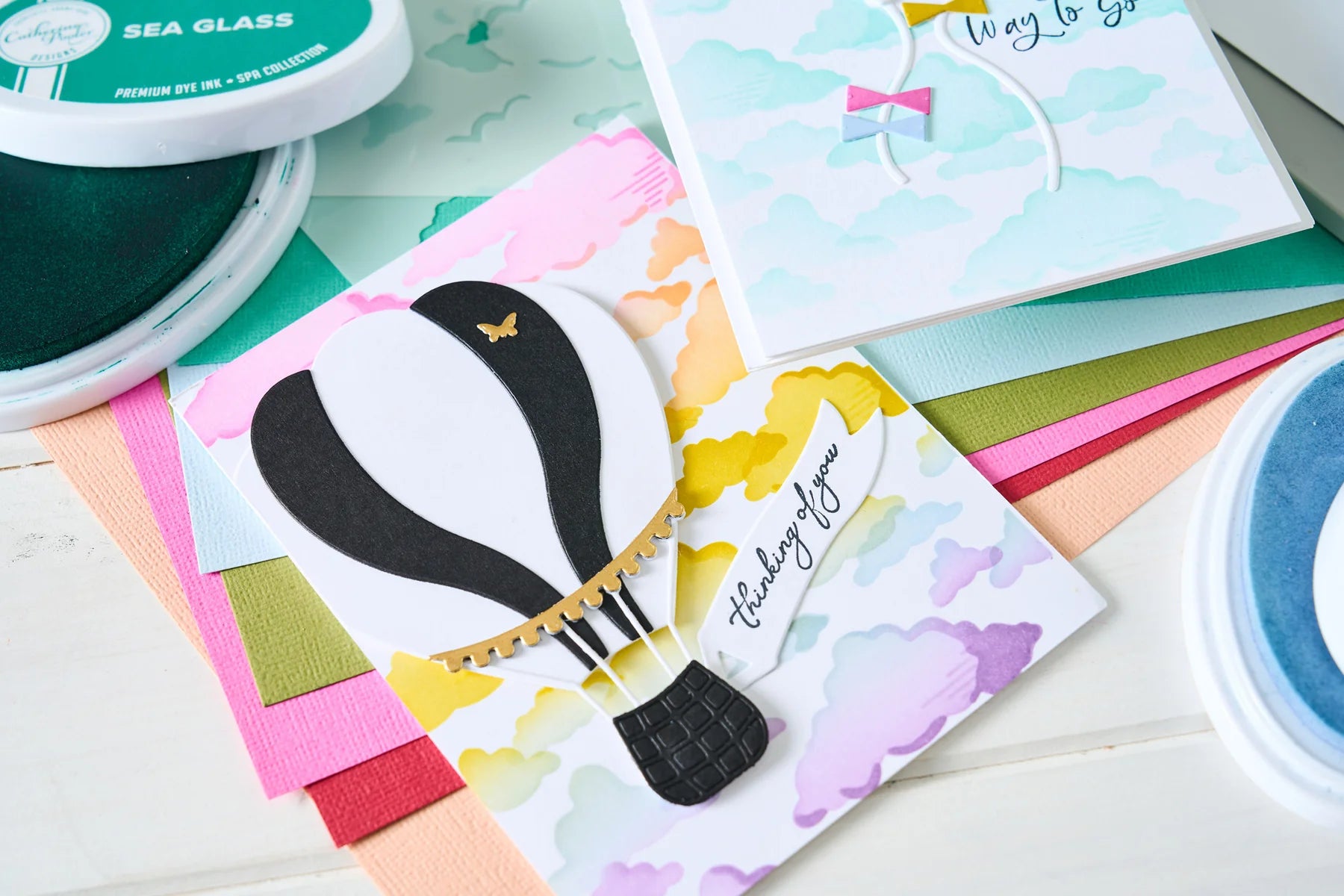 Sizzix A6 Layered Stencils 4PK - In the Clouds by Catherine Pooler - 666835