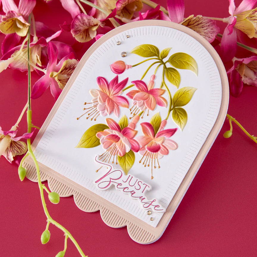 Layered Magical Fuchsia Stencil by Alex Syberia Designs