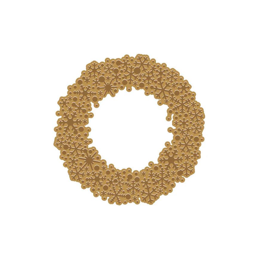 Snowflake Wreath - Glimmer Hot Foil Plate