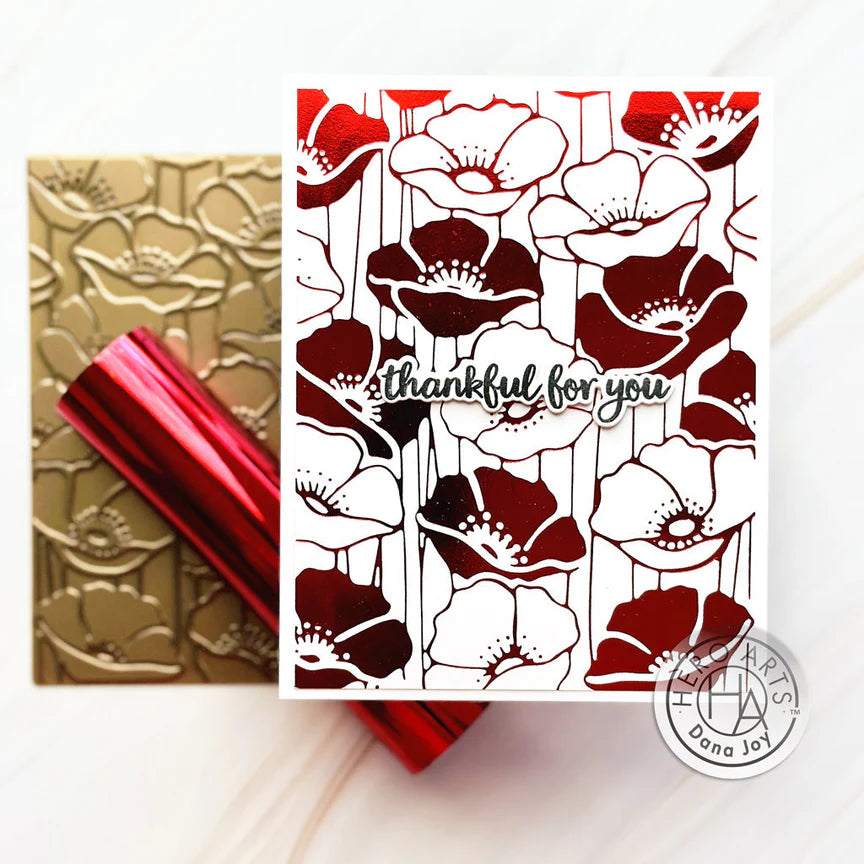 Poppy Field - Glimmer Hot Foil Plate