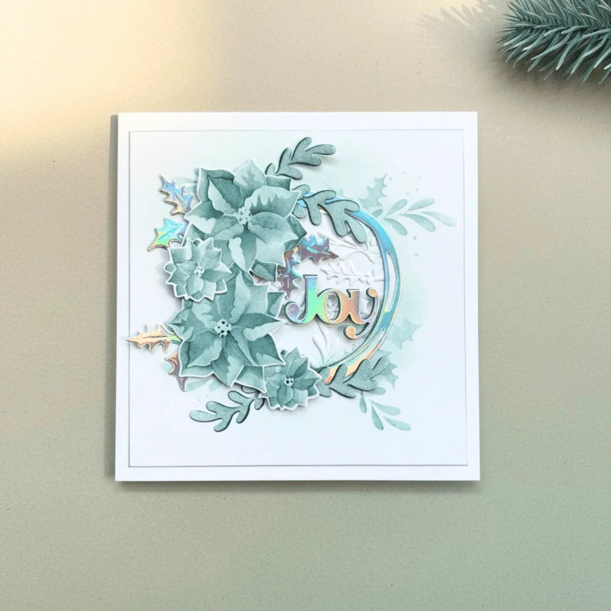 Lisa Horton Crafts - Festive Poinsettia Stencil - LHCAS246