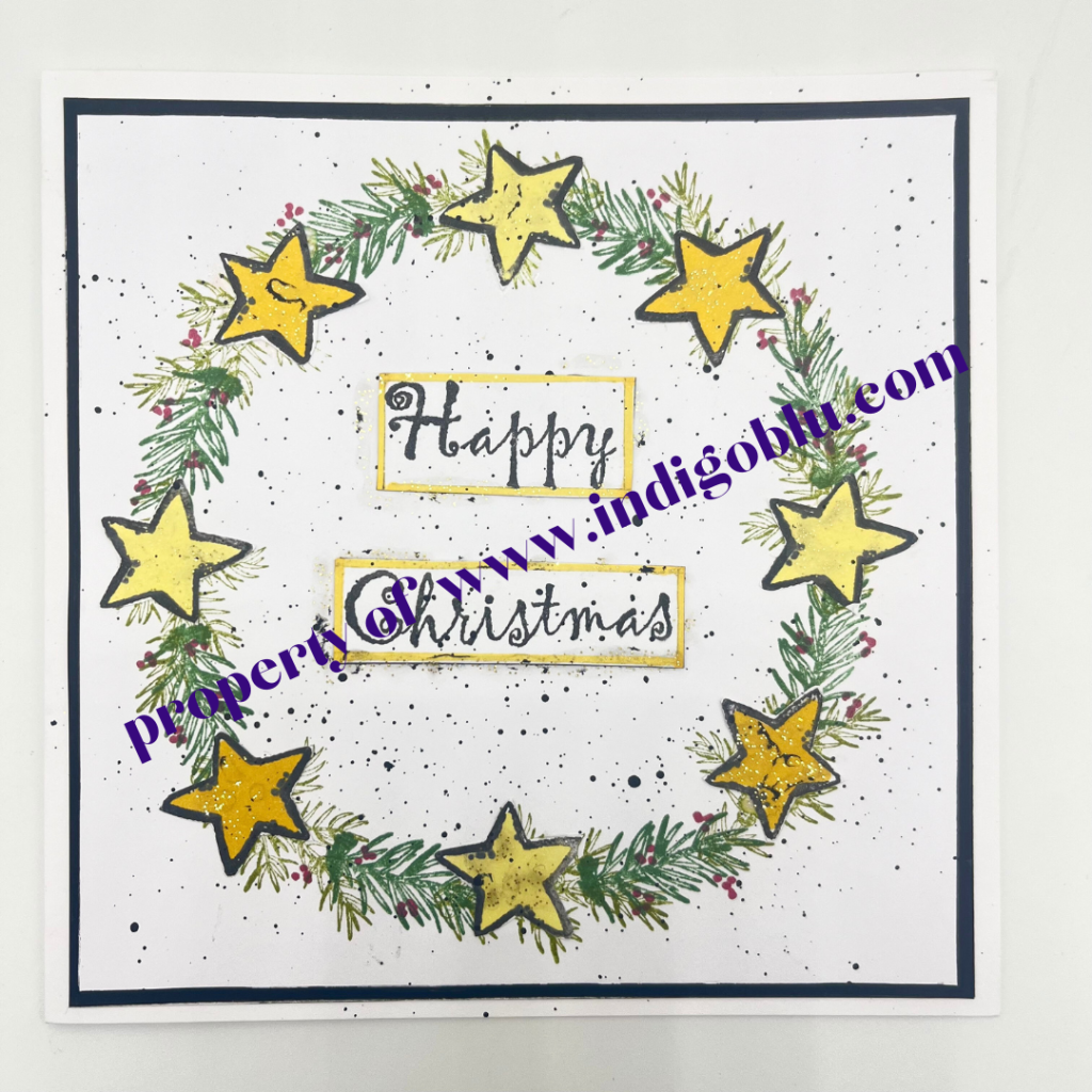 IndigoBlu - Dress Up - Santa A6 Red Rubber Stamp - IND1318