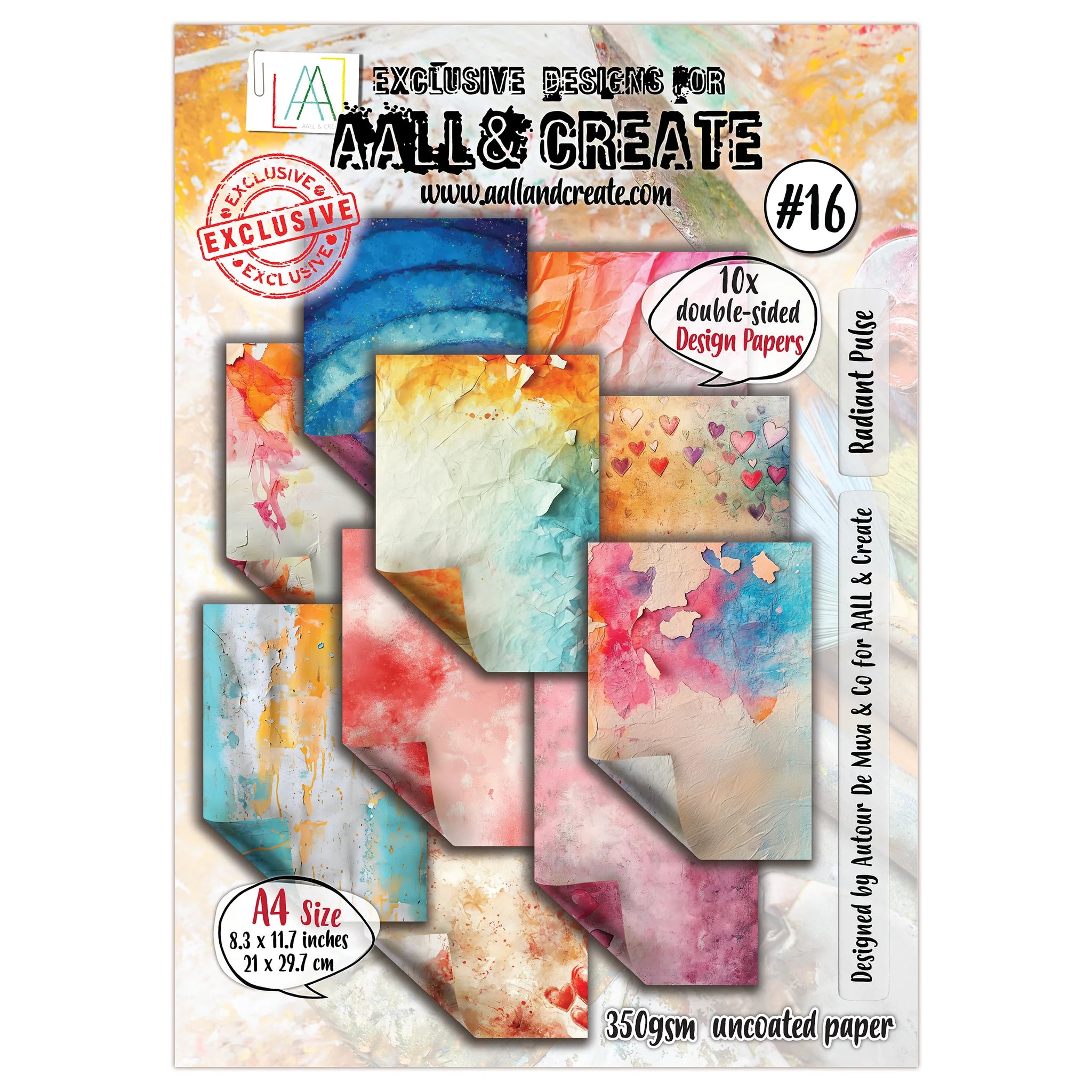 AALL & Create - Radiant Pulse A4 Design Paper - PA-16