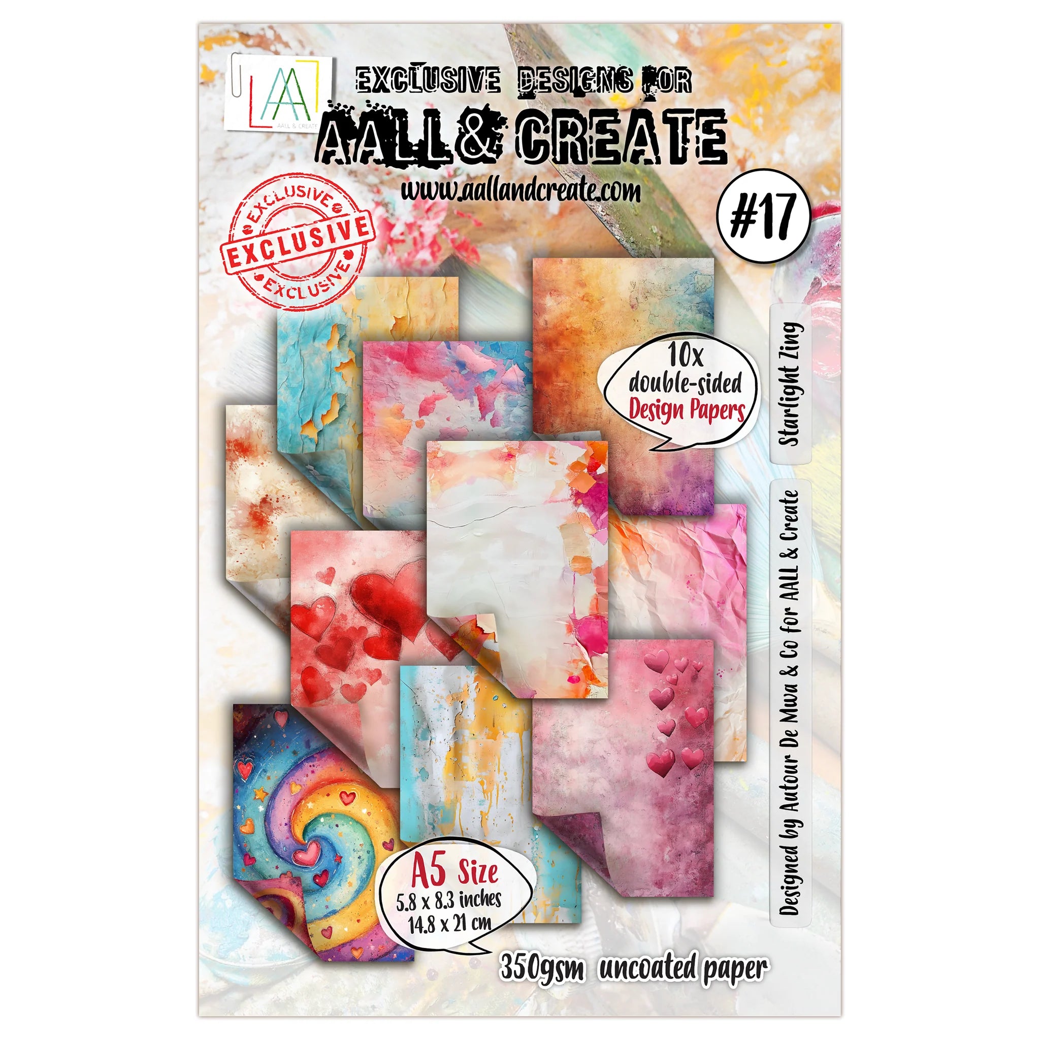 AALL & Create - Starlight Zing A5 Design Papers - PA-17