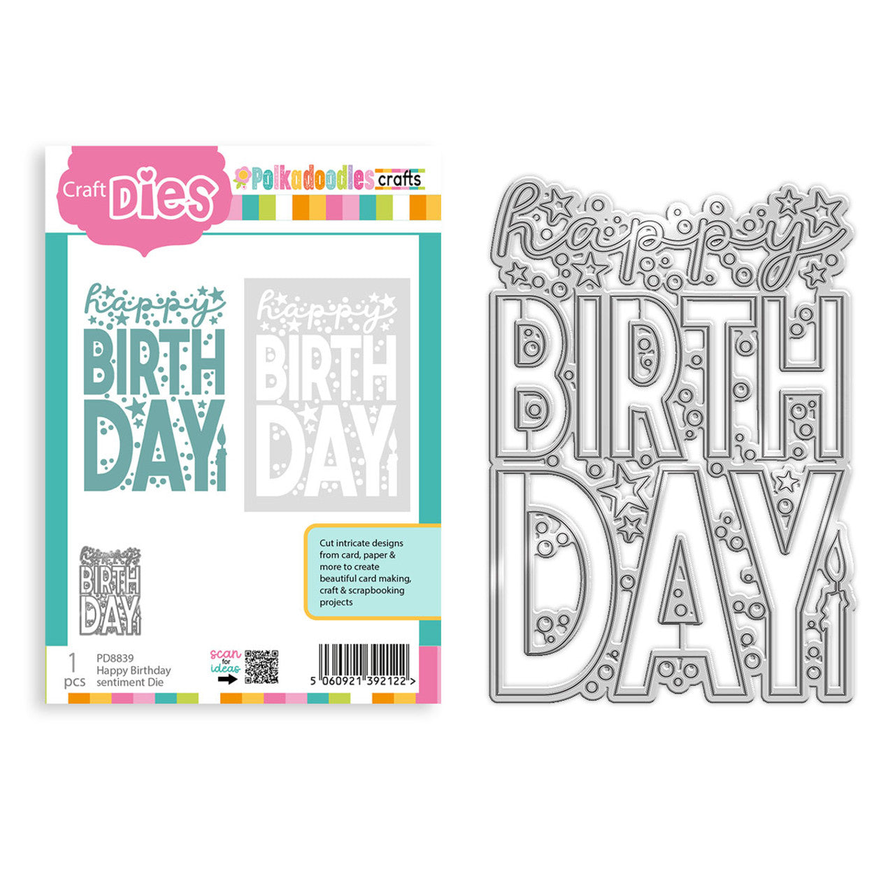 Happy Birthday Celebration in/out cutting die - PD8839
