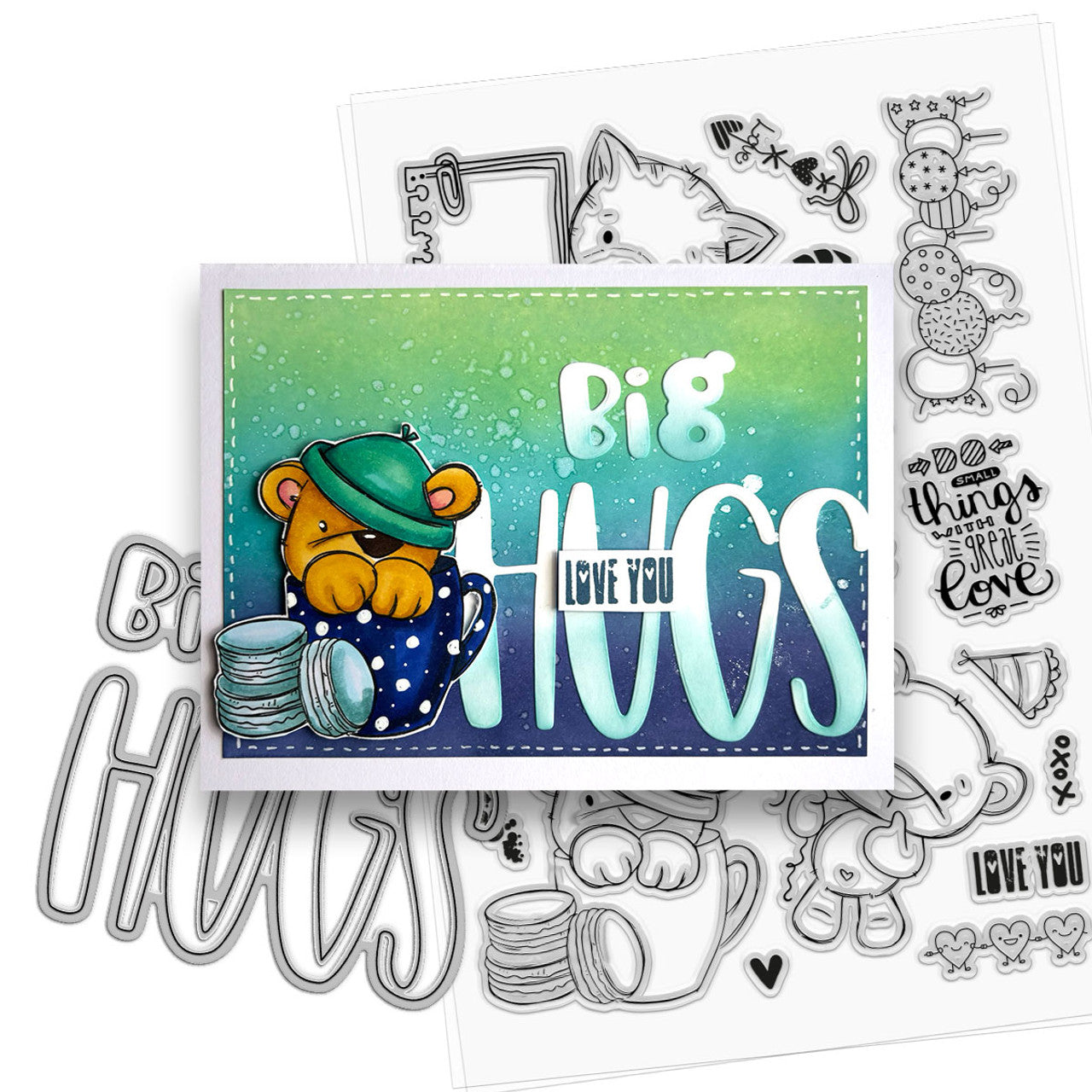 Do Small things with love Large A5/6 x 8" stamp set - PD8853