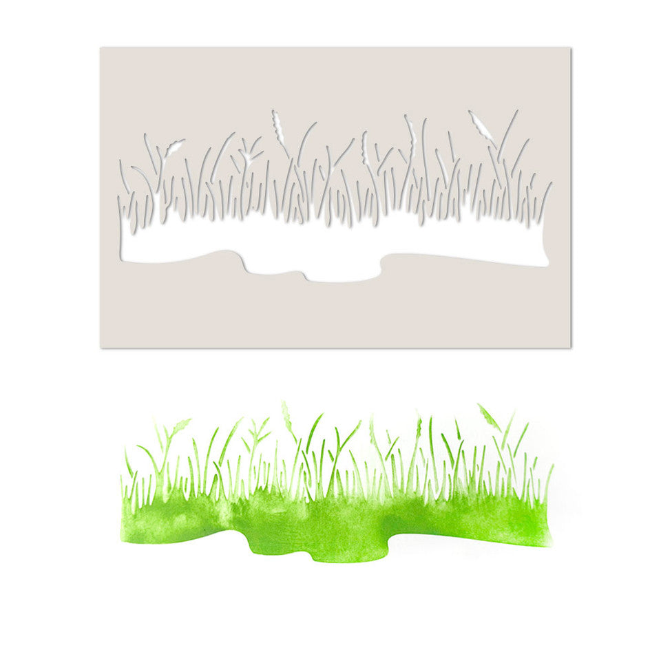 Long Grass Stencil