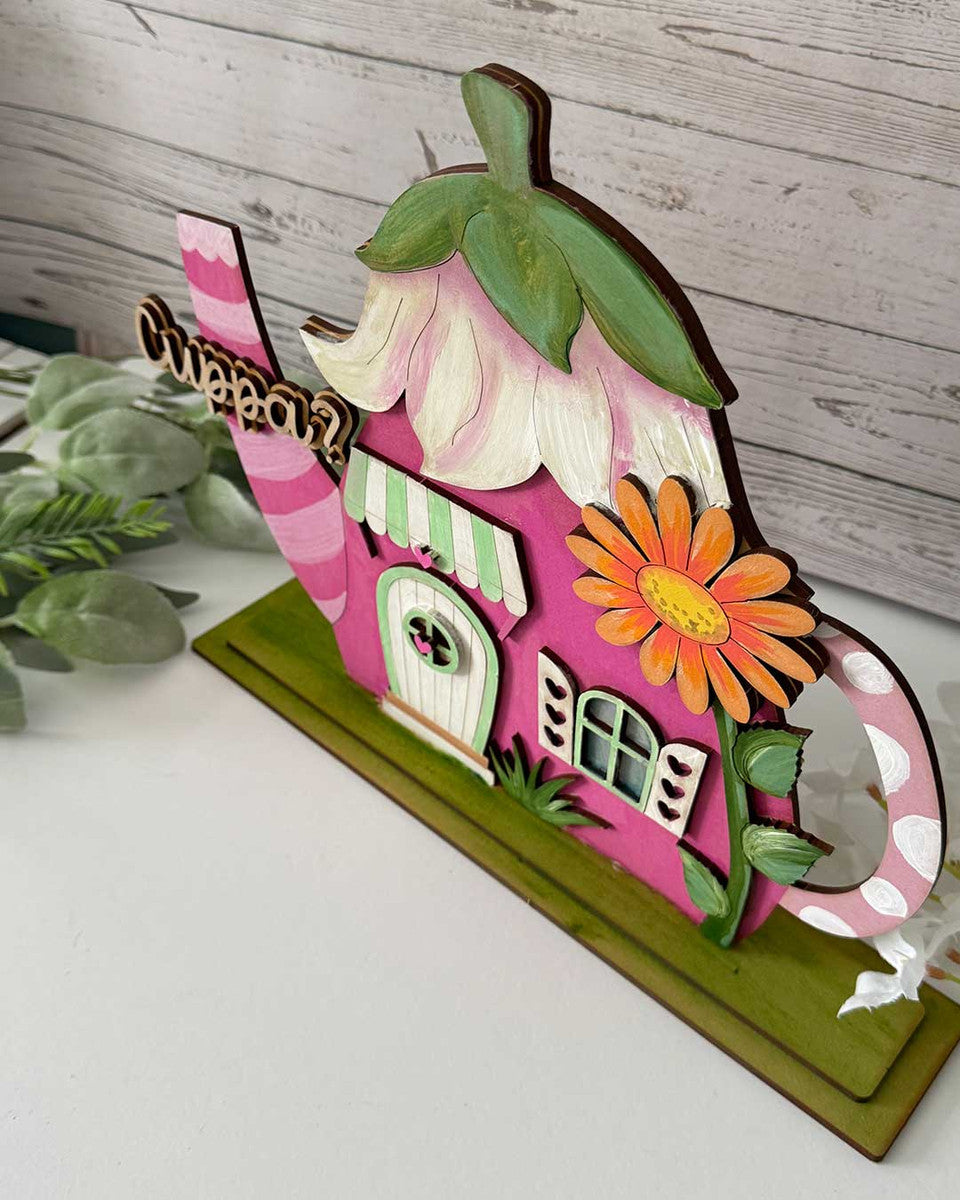 Daisy Dwellings - 3 Freestanding Fairy Houses