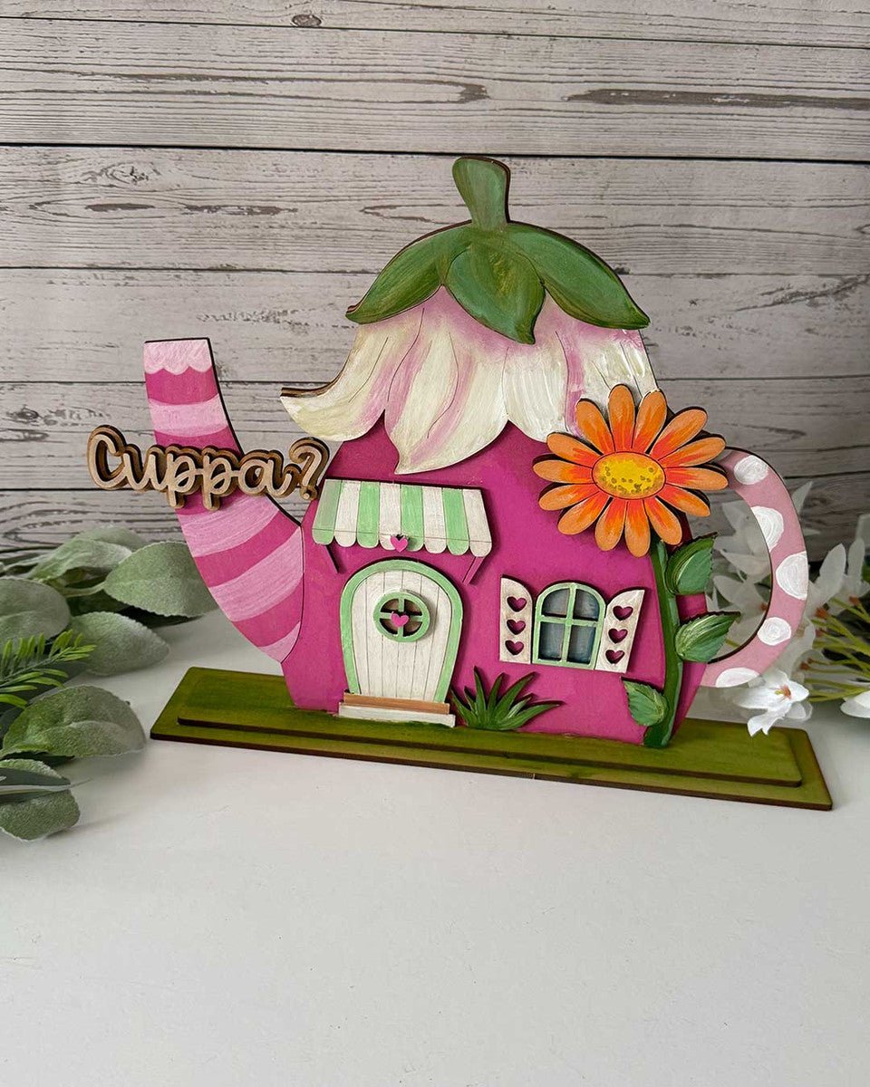 Daisy Dwellings - 3 Freestanding Fairy Houses