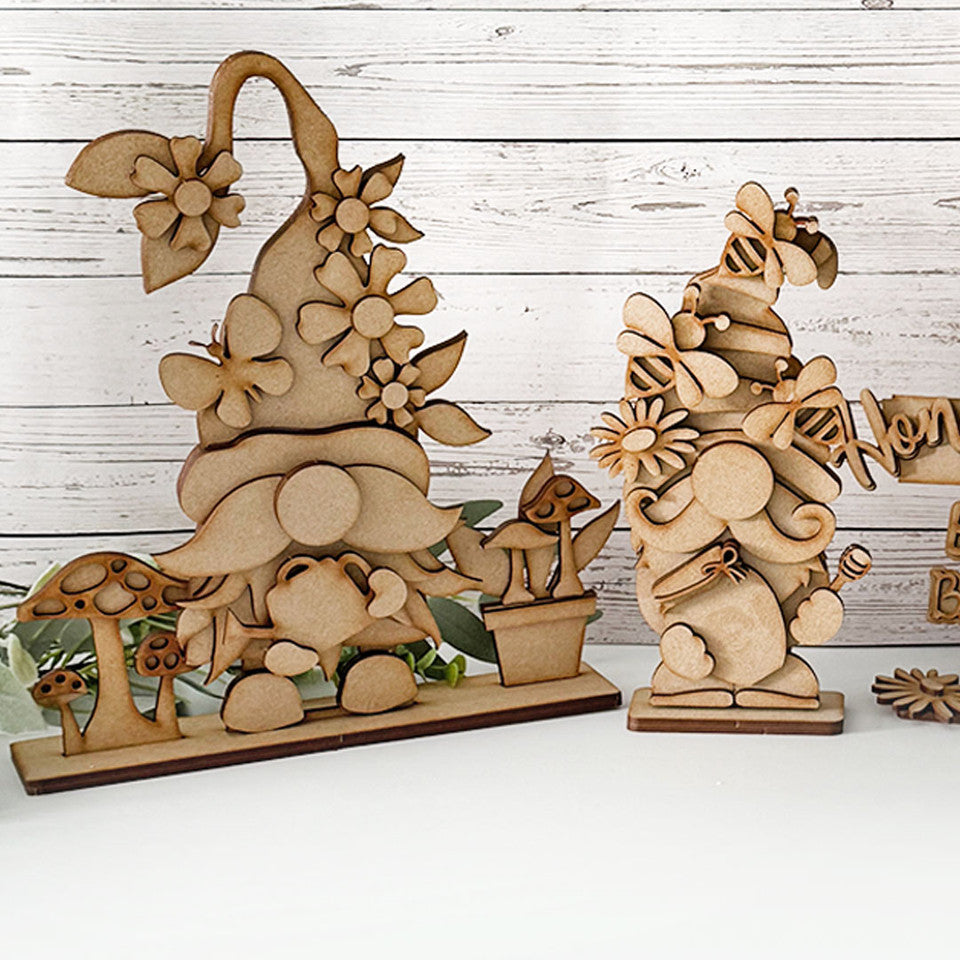 Gnome Fun - 3 cute freestanding Gnomes