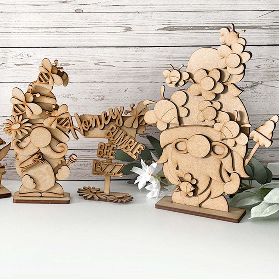 Gnome Fun - 3 cute freestanding Gnomes