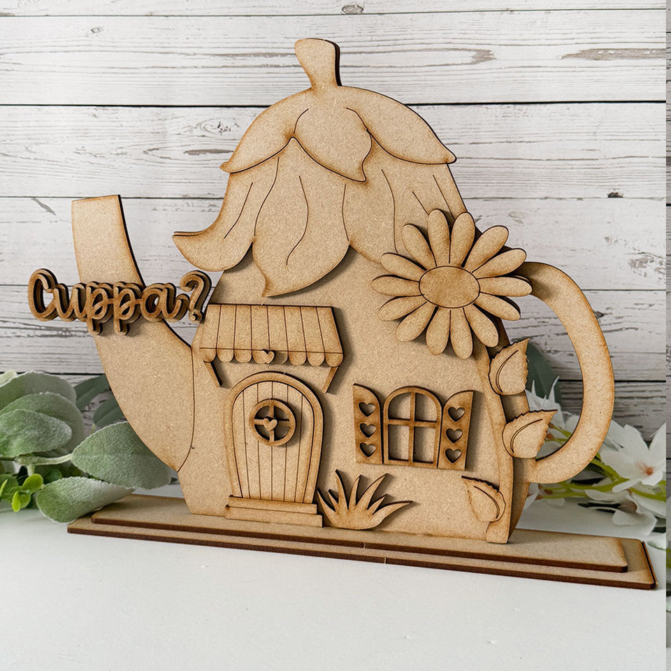 Daisy Dwellings - 3 Freestanding Fairy Houses