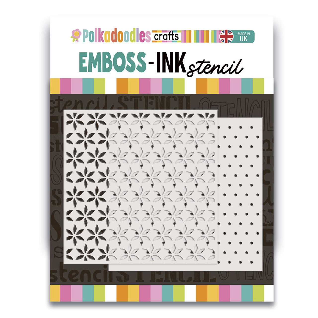 Poinsettia Dot 2 Layering Stencils