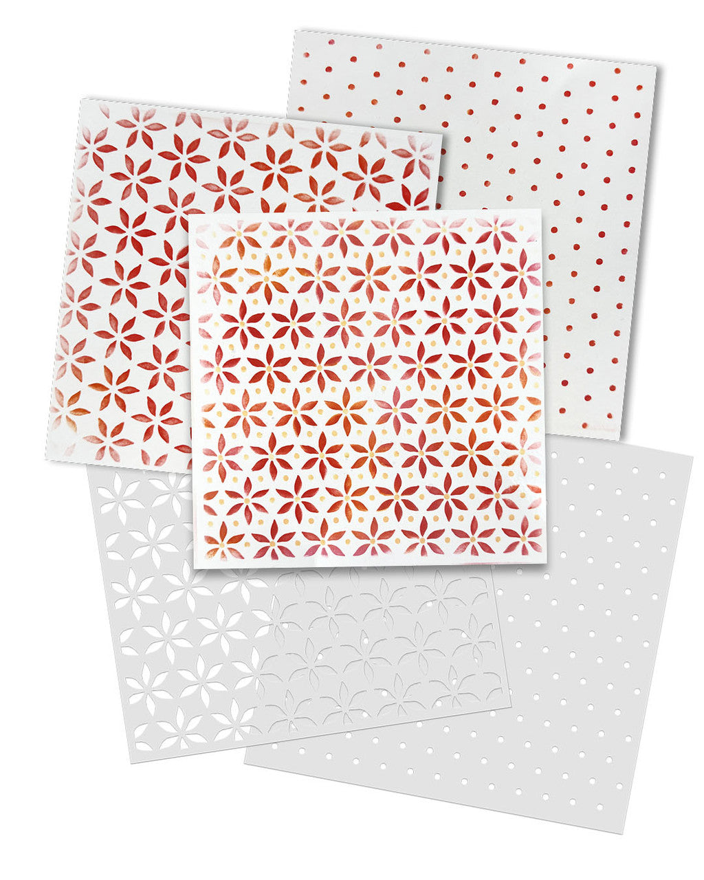 Poinsettia Dot 2 Layering Stencils