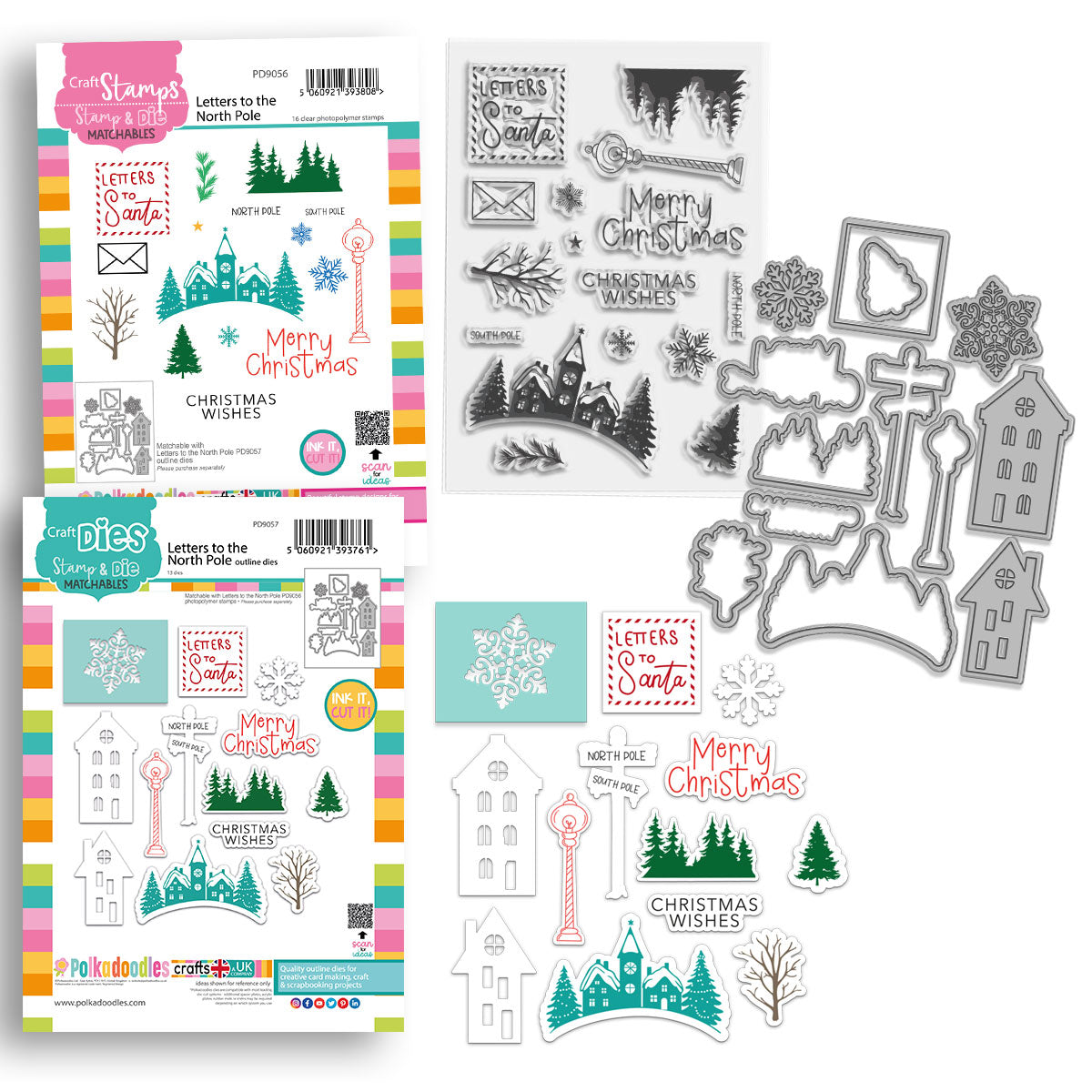 Letters to the North Pole Christmas Holiday - Stamps & Dies Bundle
