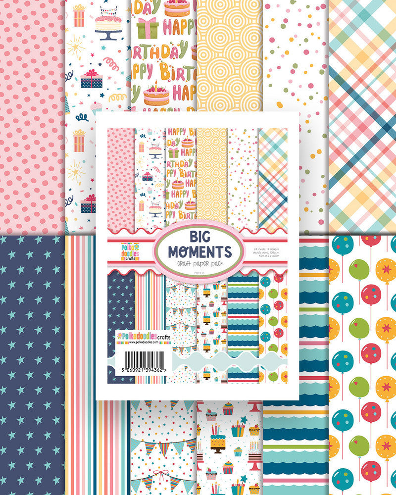 Big Moments paper pack A5/6 x 8"
