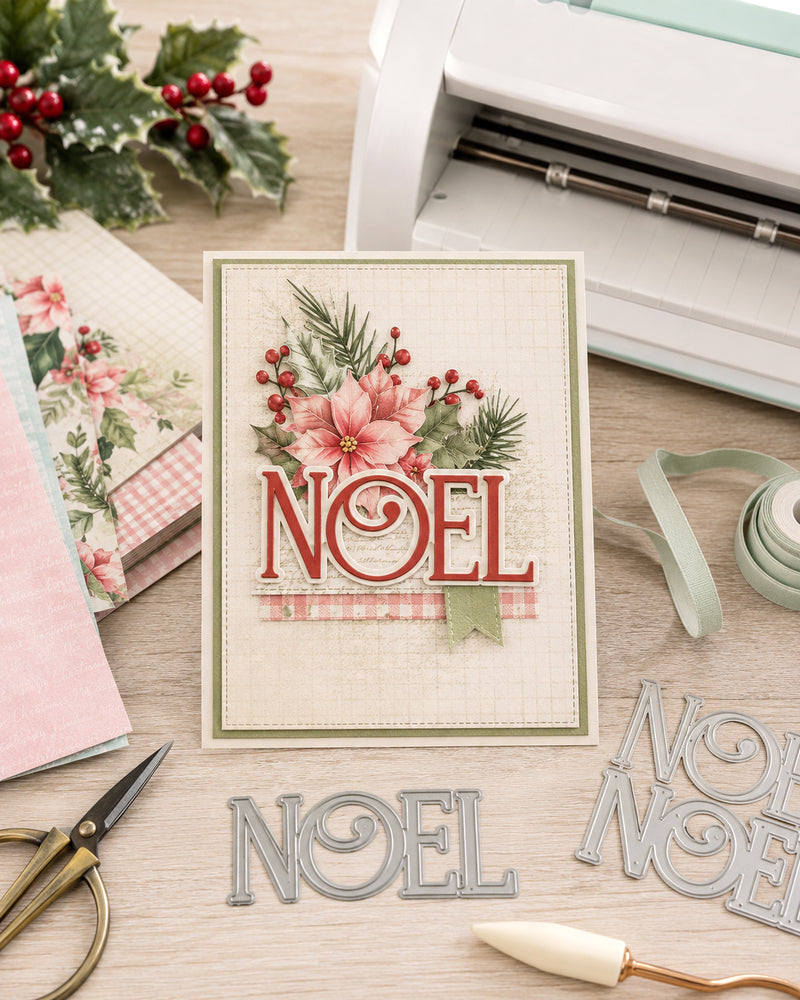 Polkadoodles - Noel Text Die Set - PD9182