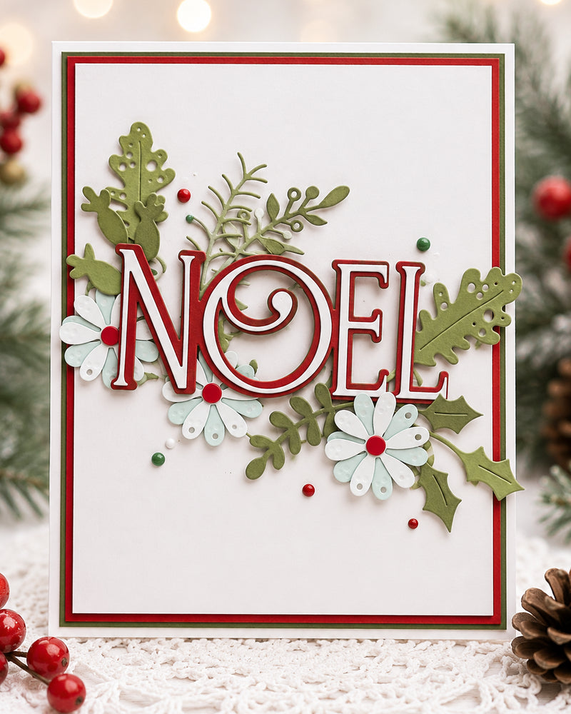 Polkadoodles - Noel Text Die Set - PD9182