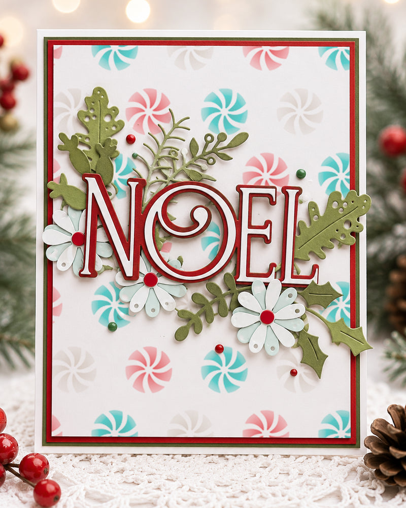 Polkadoodles - Noel Text Die Set - PD9182