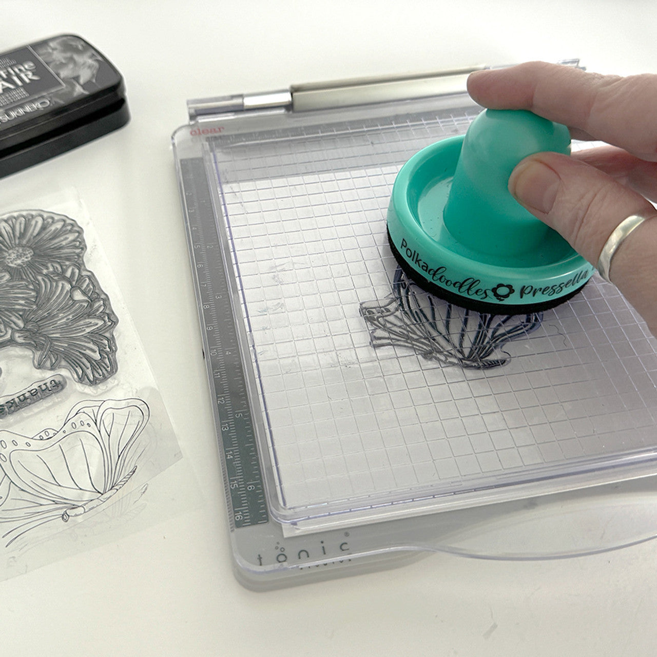 Pressella easy stamping tool for card making and crafting - PD8777