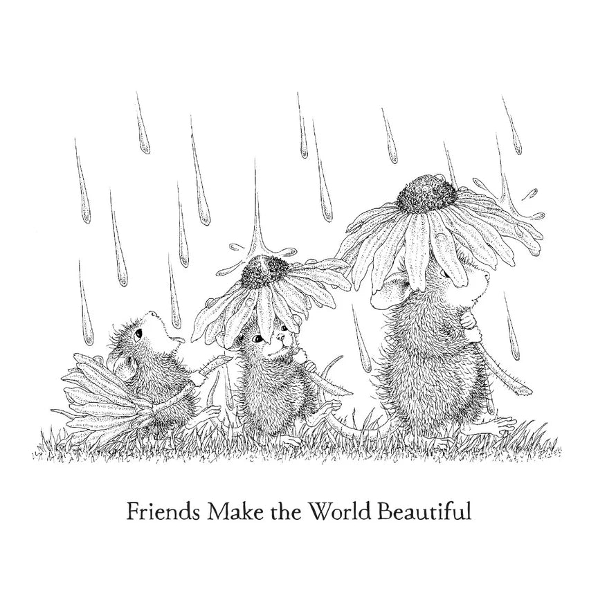 Spring Rain Cling Rubber Stamp by House-Mouse Designs® - RSC-003