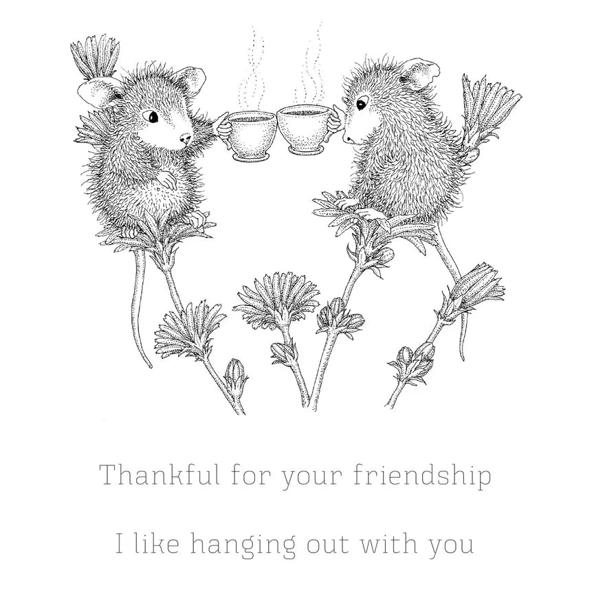 Tea for Two Cling Rubber Stamp by House-Mouse Designs® - RSC-005