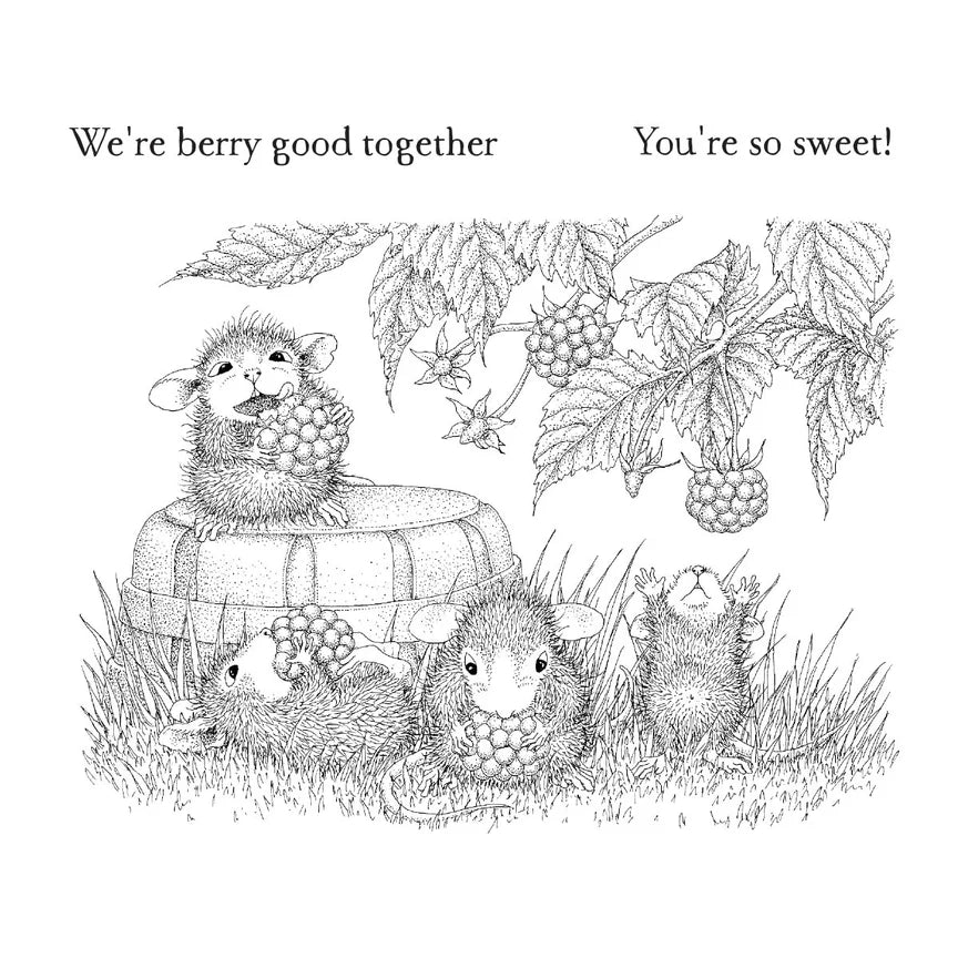 Berry Good Cling Rubber Stamp by House-Mouse Designs® - RSC-006
