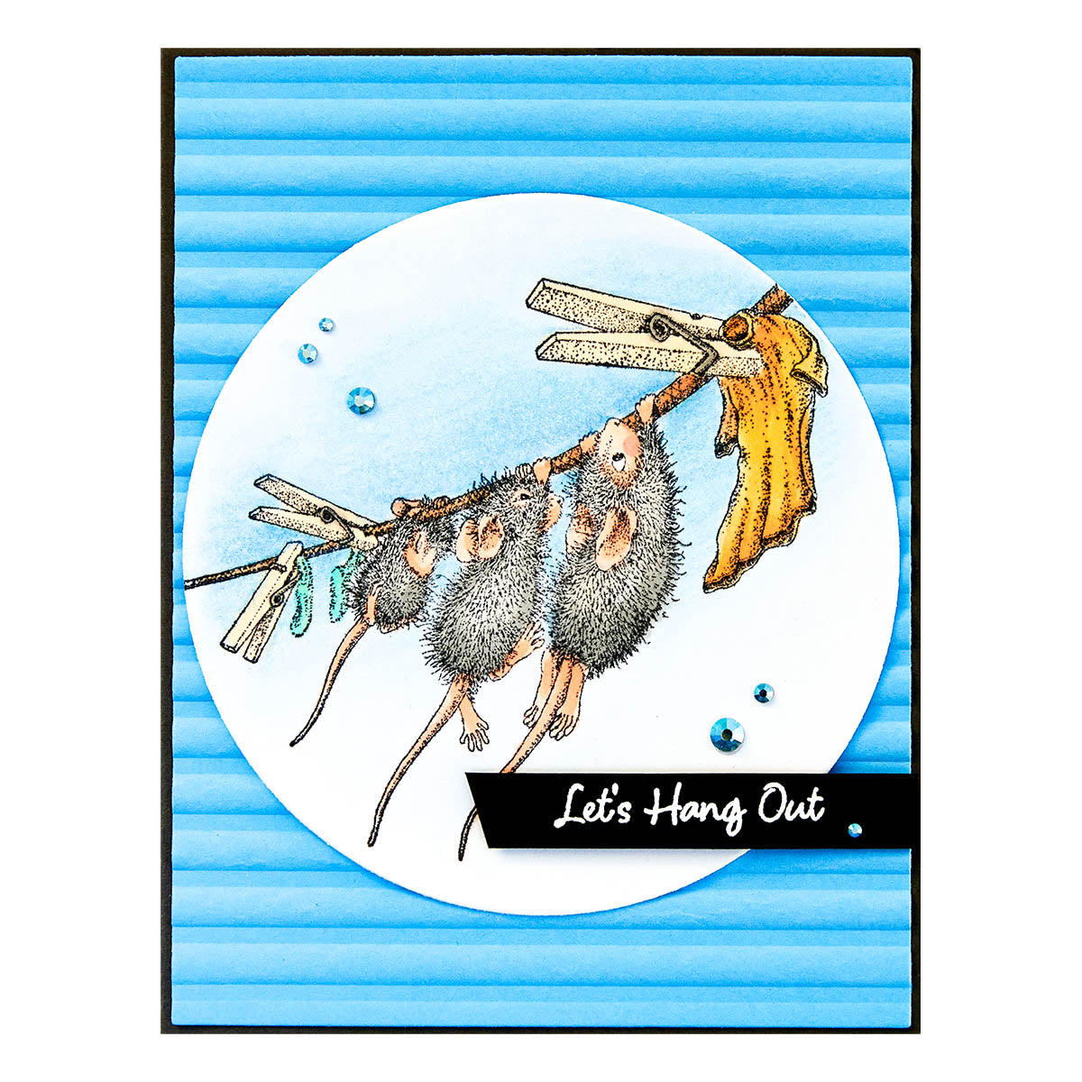 Breezy Day Cling Rubber Stamp Set from the House-Mouse Spring Has Sprung Collection - RSC-026