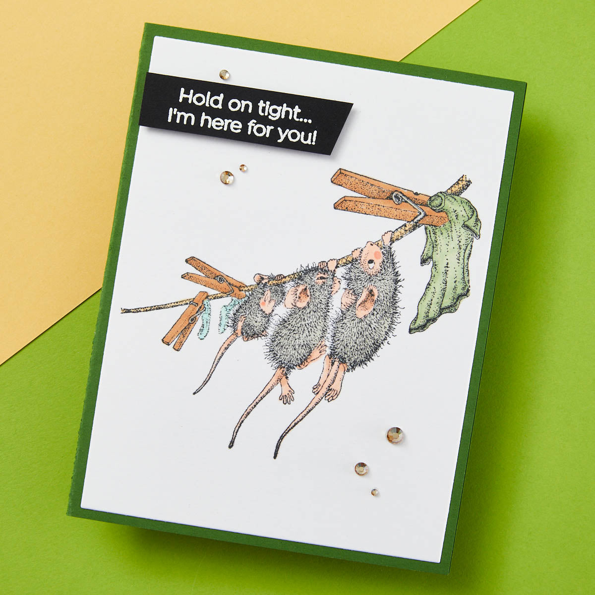 Breezy Day Cling Rubber Stamp Set from the House-Mouse Spring Has Sprung Collection - RSC-026