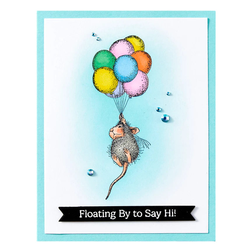 Up, Up and Away Cling Rubber Stamp Set from the House-Mouse Rare Bloom Collection