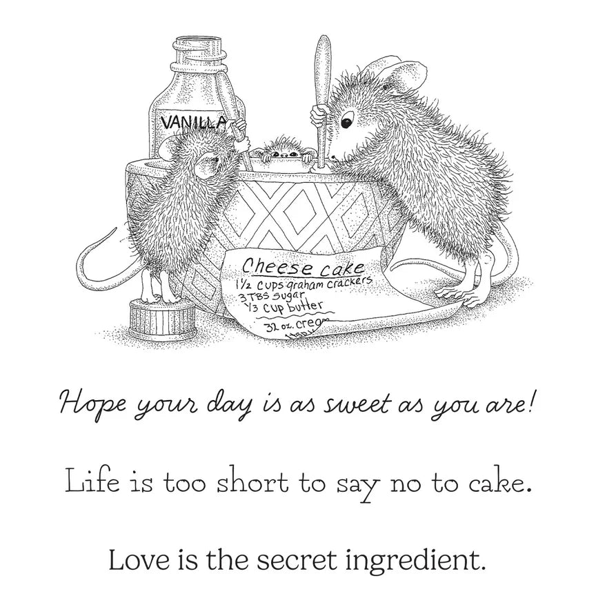 Secret Ingredient Cling Rubber Stamps from the House-Mouse Heart and Soul Collection