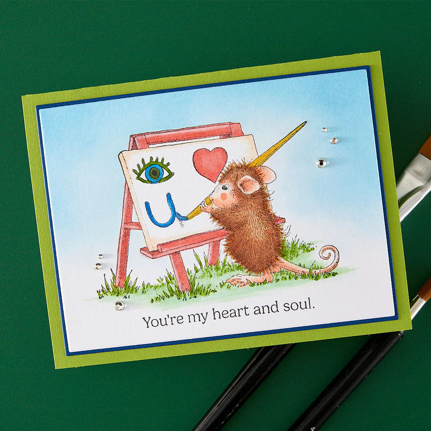 Heart and Soul Cling Rubber Stamps from the House-Mouse Heart and Soul Collection