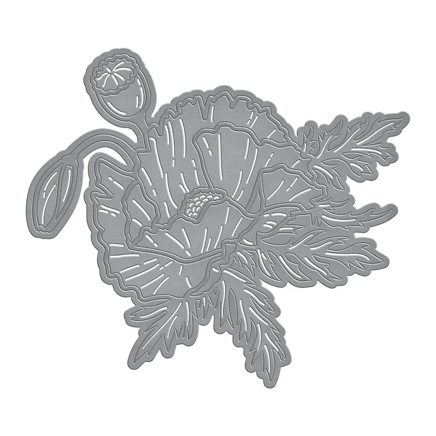 Yana's Poppy Etched Dies from the Yana's Poppies Collection by Yana Smakula - S4-1335