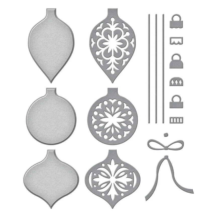 Vintage Layered Ornaments Etched Dies from the Timeless Trees Collection by Simon Hurley