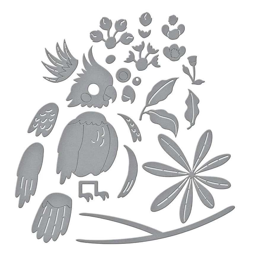 Flying High Etched Dies from the Cheerful Chirps Collection