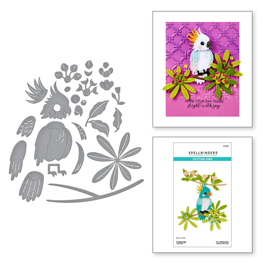 Flying High Etched Dies from the Cheerful Chirps Collection