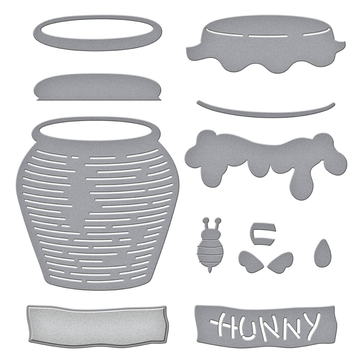 Pooh's Hunny Pot Etched Dies from the Say Cheese Classic Pooh Collection in Collaboration with Simple Stories - S4-1428