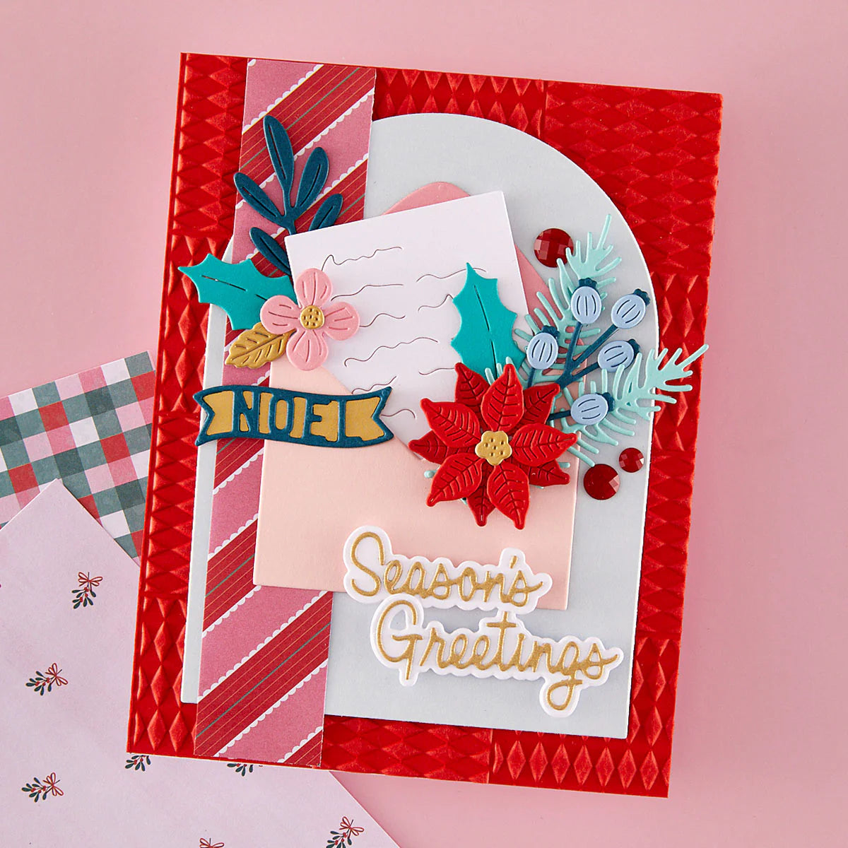 Spellbinders - Festive Floral Mix Etched Dies - S4-1549